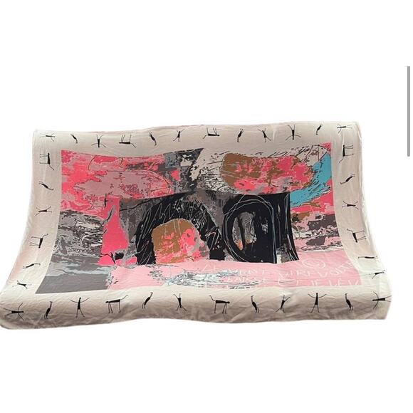 NWT Volt Design No375 HALO Sheer Art Design Inspired Printed Scarf Wrap 37”x 55” - Picture 7 of 13